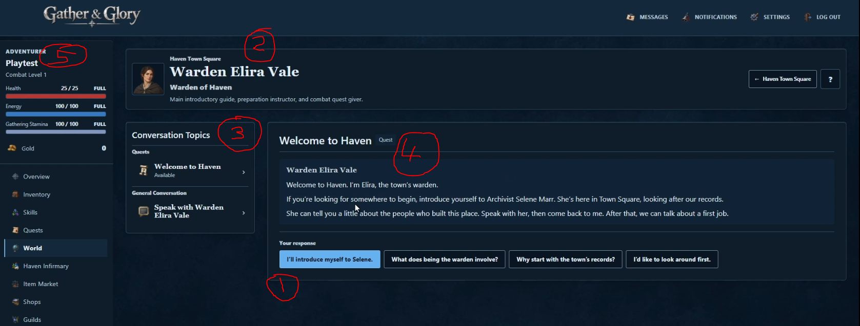 Figure 6. My marked reading order on the dialogue screen.