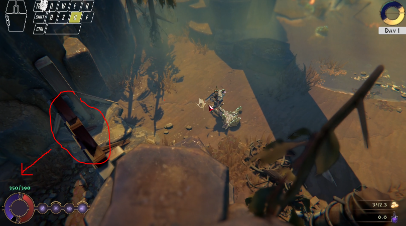 (Fig 3 - I think I missed a potential route deeper through the level here)