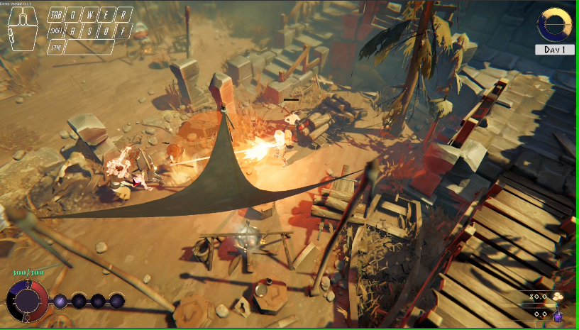 (Fig 8 - The details, such as the muzzle flash or enemy swipe trails really add a level of polish)