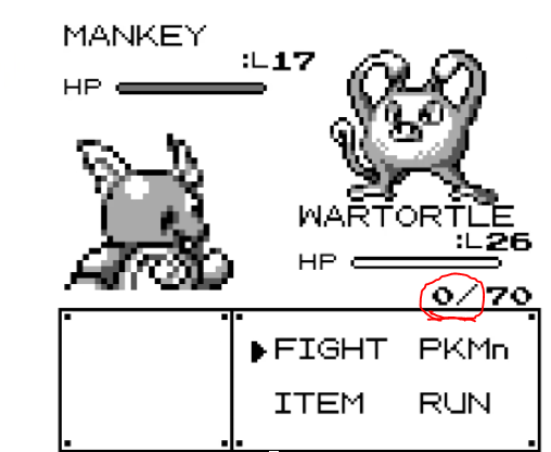 (Fig 9 - Pokemons starting health at zero)
