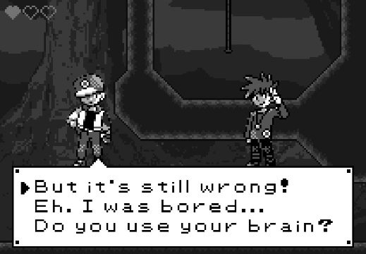 (Fig 5 - The player seems more snarky than the rival throughout)