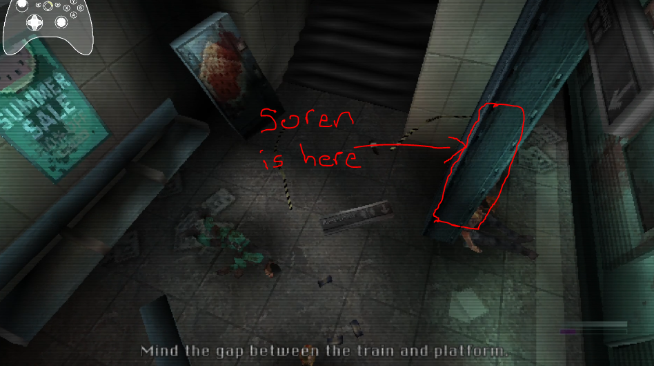 Fig 18 - Transparency not applied to all objects when player obscured